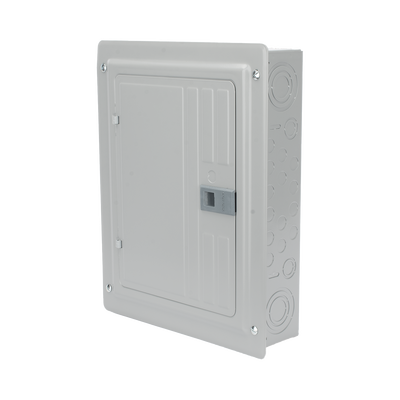 Centro de carga monofásico 1 Fase, 3 Hilos para interruptores QP, de 12 polos - 24 circuitos, 120/240vca, Barras de aluminio 125 Amp, Nema 1, uso interior. Incluye tapa. | SN1224L1125