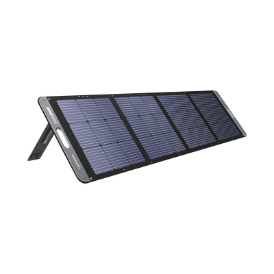 Panel Solar Plegable 200W / Recomendado para el Power Station Portable de 1200W UGREEN /  Alta Eficiencia de Conversión / Alineación Inteligente de la Luz Solar / Resistente Al Agua y Duradero / Incluye Cable XT60 Macho a Macho 2m. | 15114