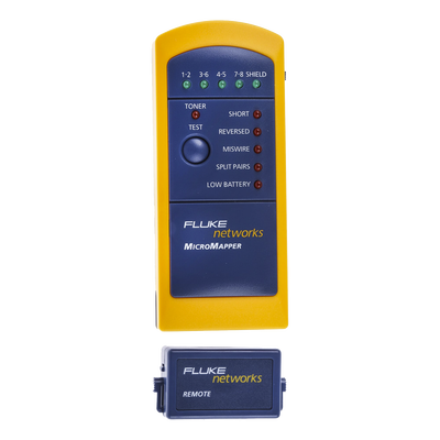 Probador de Mapa de Cableado MicroMapper, para Verificar Rápida y Fácilmente la Integridad del Cableado de Par Trenzado de Ethernet | MT-8200-49A