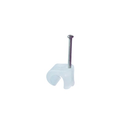 Grapa para cable redondo de 7mm color transparente (100pzs) (3103-00100) | TC-710