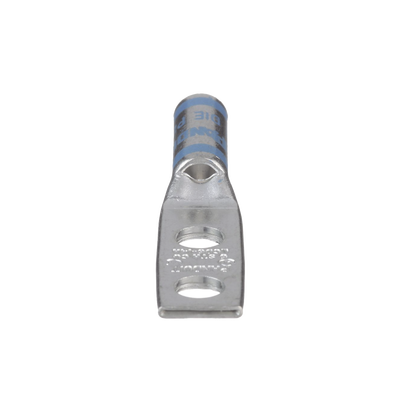 Zapata de compresión LCD6-14A-L para cal. 6 Awg, Doble barreno para tornillo prisionero de 1/4, Espaciado de orificio 16mm, 1 Pz | LCD6-14A-L