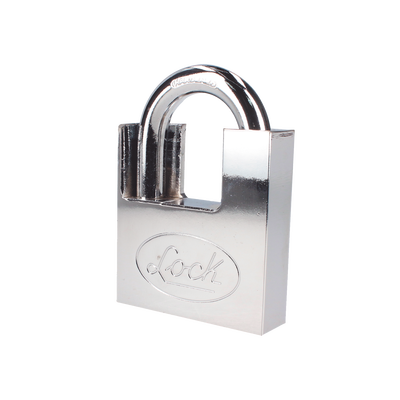 Candado de acero con Guarda Anti Palanca/ Acabado en Cromo Satinado / Doble Cerrojo / Medida 40 mm/ Nivel de seguridad 7/ 4 Llaves Abloy. | SYS-L22-A40-DCSB