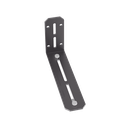 Soporte en L de Montaje a Pared, o Parte Frontal o Posterior de Gabinetes, para Canaletas FiberRunner 4X4 o 6x4, Color Negro | FR6LB