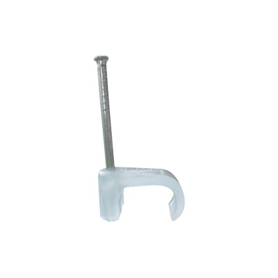 Grapa para cable plano de 6mm color transparente (100pzs) (3210-00100) | TC-6X-10