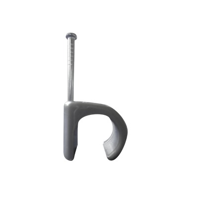 Grapa para cable redondo de 14mm color gris (100pzs) (3105-00100) | TC-1420