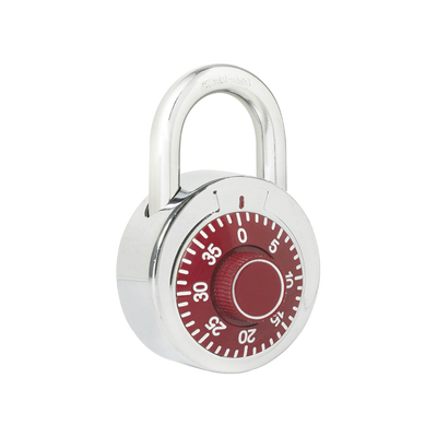 Candado de Combinación / Medida 50 mm/ Nivel de Seguridad 3 / Combinación de Disco / Color Rojo. | SYS-L26-S50-RJB