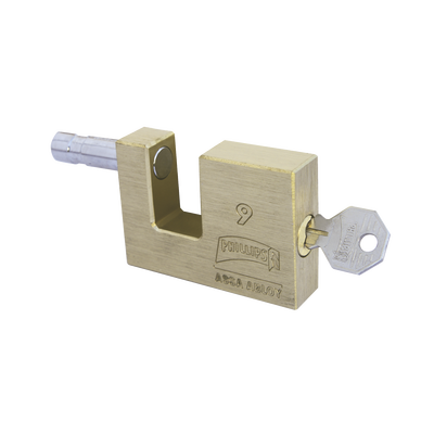 Candado para Cortina Metálica # 9 / Llave PH-52 para 5 pernos de combinación / Cuerpo de Latón. | MX111
