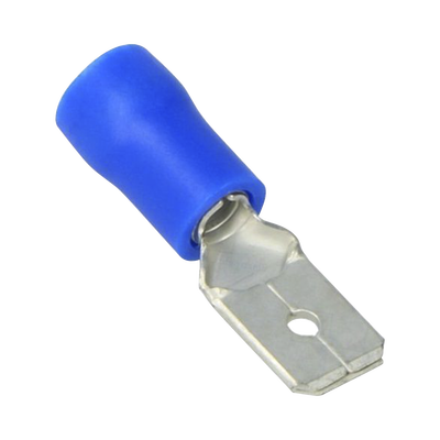 Terminal tipo macho aislada / 16 - 14 AWG / Azúl / Paquete de 25 piezas. | AE51201