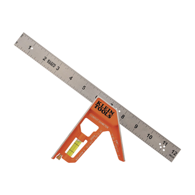 Escuadra Especial de 12 Pulgadas, con Bordes de 45° y 90° y Regla Magnética. Ranura en V para Diámetro de Tubo Conduit | 935CSEL