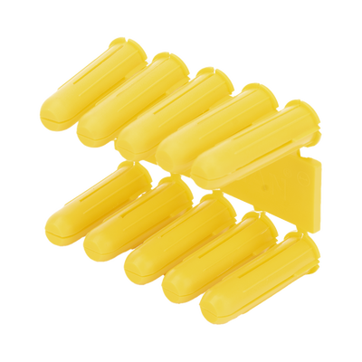 Taquete amarillo 7/32" para tornillos 8mm x 1" (100pzs) (1102-02100) | TP-1X