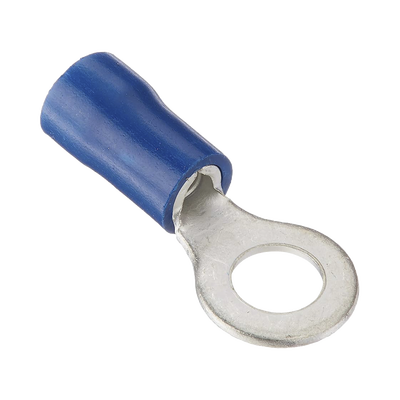 Terminal tipo ojo aislada / 16- 14 AWG /  3/16" / Azúl / Paquete de 25 piezas. | AE34161