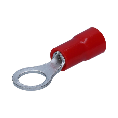 Terminal tipo ojo / 1 /  4 " / 22 - 16 AWG / Rojo / Paquete de 25 piezas. | AE34150