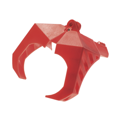 Dispositivo de Bloqueo LOTO para Válvulas de Bola, Para Diámetros de de 1.5 a 2" y Longitud de Mango Hasta 7.5", Color Rojo | PSL-1058