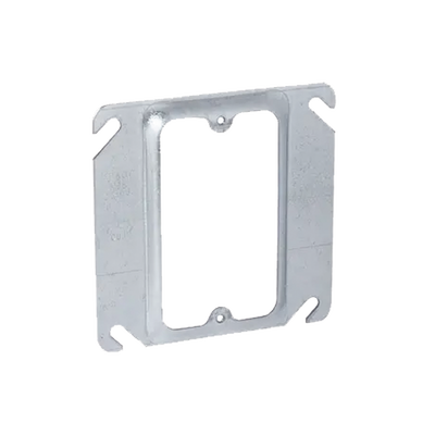 Sobretapa Cuadrada de 4" de Acero Galvanizado con realce de 1/4". | HUB-771