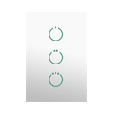 (ZWAVE) Interruptor On/Off panel táctil touch inalámbrico Zwave Plus 3 botones. Compatible con Hubitat HC8, Álula  M2M, otro | MHS513