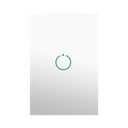 (ZWAVE) Interruptor On/Off panel táctil touch inalámbrico Zwave Plus 1 boton. Compatible con Hubitat HC8, Álula  M2M, otro | MHS511