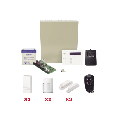 Kit inalámbrico / Panel VISTA48LA con teclado 6160RF receptor inalámbrico / 3 contactos 5816 / 2 PIR 5800PIR / 1 Llavero inalambrico Bateria y Transformador | VISTA48LAPLUS/6160RF
