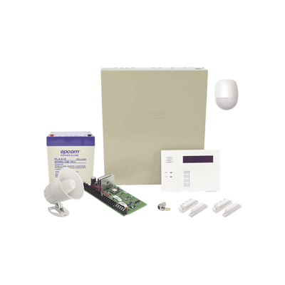 Sistema de Alarma Cableado con Sensores de Movimiento, Contactos de Puerta o Ventana y Sirena | VISTA48WIRES/6160RF