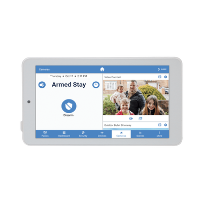 ALULA - Touchpad Slimline para Panel ALULA / Pantalla 7'' Android / Control Local de Seguridad / Montaje en Pared y Escritorio / Wi-Fi Cifrada / Batería de Respaldo | RE667XPRO