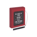 Protector Con Cristal, Rómperse En Caso De Incendio Para Estaciones De Jalón, Texto En Inglés | STI-4100