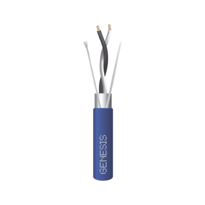 Bobina de 305 Metros (1000 Pies) / Cable 2 x 22 AWG / Color Azul / Blindado / Plenum / Trenzado para Aplicaciones de Transmisión de Datos a Alta Velocidad para Automatización, EIA-485, BACnet y Otros Sistemas de Comunicación | 3320-2106