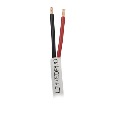 Bobina de Cable 305 Metros (1000 Pies): 2 x 16 AWG, Color Blanco, CMR, Para Sistemas de Seguridad y Alarmas | LP216W/1000