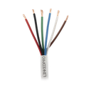 Bobina de Cable 305 Metros (1000 Pies): 6 x 18 AWG, Color Blanco, CMR, Para Sistemas de Seguridad y Alarmas | LP618W/1000