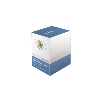 Bobina de 305 Metros (1000 Pies) con 6 Conductores de Cobre Trenzado Calibre 20, Aislamiento Individual de FRPVC de Alta Calidad, Cubierta Exterior de PVC con Protección Anti-Flama CM. Para Aplicaciones de Control de Acceso | ACCESS-206