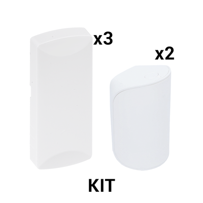 KIT Básico Sensores Inalámbricos - Incluye 3 Contactos Magnéticos y 2 PIR - Compatibles con DSC | KIT-RF-SFIRE-DSC-1