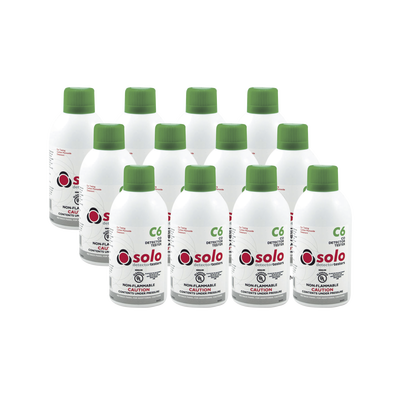 Paquete De 12 Latas De Gas Genuino De Monóxido De Carbono (CO) De Uso Manual o En Dispensadores SOLO-330/SOLO-332 | SOLOC6-PK