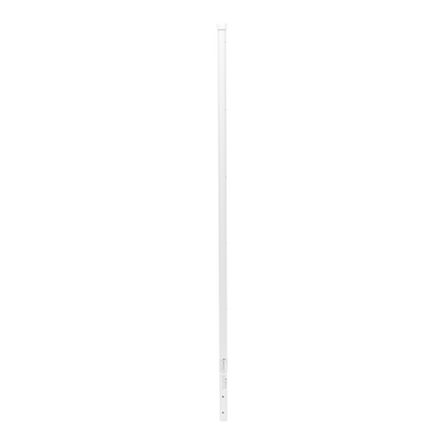 Poste de Esquina Blanco de Acero Galv. de 1.2m para Cerca Electrificada  cal. 18 de 1" Diam. para 5 Aisladores (No incluidos). | SYS-POST-4W
