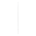 Poste de Esquina Blanco de Acero Galv. de 1.2m para Cerca Electrificada  cal. 18 de 1" Diam. para 5 Aisladores (No incluidos). | SYS-POST-4W