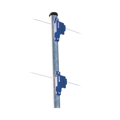 Aislador de Paso colo Azul reforzado para cercos eléctricos, resistente al clima extremoso | SFPASOB