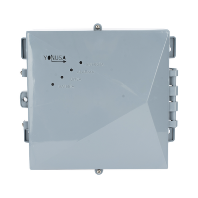 Energizador para Cerco Eléctrico AF-CR / 10,000 Volts / 10,000 Metros Lineales / Alimentación AC 127-220V o Solar / Control Remoto RF 433 MHz / Sistema de Alarma Integrado / Salida Auxiliar 12Vdc 1.5A / Respaldo con Batería Interna 4A | SYS12000/127AFV3