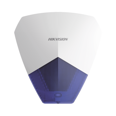 Sirena Estrobo Cableada Hikvision / Ideal para cualquier Panel de Alarma / Azul / 105 dB / Proteccón IP54 | DS-PS1-B