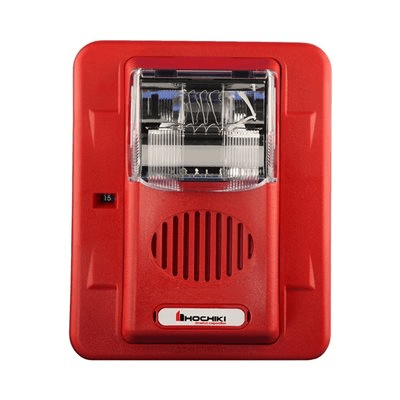 Sirena Estrobo, 24 Vcd, Multi-Candela 15 hasta 110 cd, Montaje En Pared, Color Rojo, Serie HEC3 (0500-06020), Hochiki | HEC3-24WR