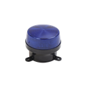 Mini estrobo color azul con montaje de pestaña. | SF-STRB