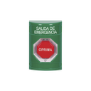 Botón de Salida de Emergencia , Texto en Español,  Acción Mantenida, Girar para Restablecer, LED de iluminación | SS2109EX-ES