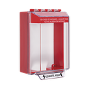 Cubierta Universal De Montaje Superficial, Con Espaciador 1.46", Serie Universal Stopper® Texto De Incendio En Español | STI-14210FR-ES