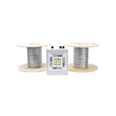 Kit de Cable Sensor Para Cerca Ciclonica IRONCLAD / 150 METROS / 2 ZONAS; 75 METROS POR ZONA / Sin Falsas Alarmas por Viento / TODO Incluido/TARJETA LPU400/ Calibración por Software | IROC-2Z-250-V2