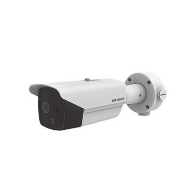 Cámara Bala IP Termográfica / Medición de Temperatura -20°C a 150°C / Alta Resolución Térmica 160 x 120 / Alarma por Excepción de Temperatura / Análisis de Video (VCA) / Óptica 5 MP / IP67 | DS-2TD2617-6/QA