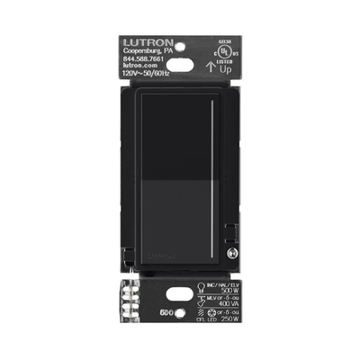 (RadioRa3) Atenuador táctil Sunnata Dimmer PRO color negro satin, requiere cable neutro / soporta 250W LED | RRSTPRONMN