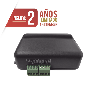 Controlador 4GLTEM / 4 ENTRADAS Y 2 SALIDAS / 2 AÑOS ILIMITADOS INCLUIDOS / Activacion Remota /Notificacion PUSH e EMAIL / APP SIN COSTO / Soporte para Reporte a Central de Alarma | MQ03-LTE-M