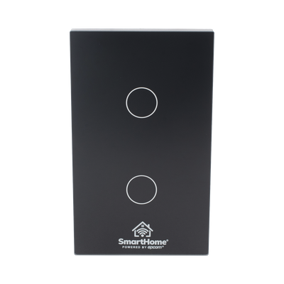 (Wifi) Apagador switch inalámbrico WIFI, control de 2 regresos de carga, 110V | SHS412W