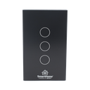 (Wifi) Apagador switch inalámbrico WIFI, control de 3 regresos de carga, 110V | SHS413W