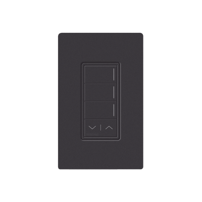 (RadioRa3) Botonera Sunnata Negro 3 escenas y 2 botones subir/bajar para Radio RA3, programe escenas diferentes en cada botón. | RRSTHN3RLMN