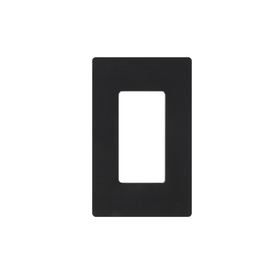 Tapa Color Negro para interruptor o dimmer Lutron, 1 gang, limpio y moderno | CW1BL