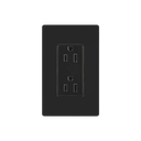 Tomacorriente, receptaculo convencional 120V, 15A, color negro. | CAR15BLS