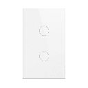 (Wifi) Apagador switch inalámbrico WIFI, control de 2 regresos de carga, 110V | SHS412WWH