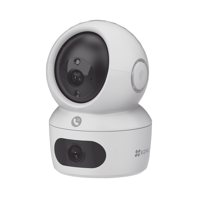 Cámara PT / Doble Lente (4 MP + 4MP) / 4 Megapíxel / Wi-Fi / IA Detección Humana / Visión Nocturna a Color / Audio Bidireccional / Doble Banda 2.4 / 5GHz / WiFi 6 / Uso en Interior / Vision Nocturna Inteligente (Color 27/4) | CS-H7C